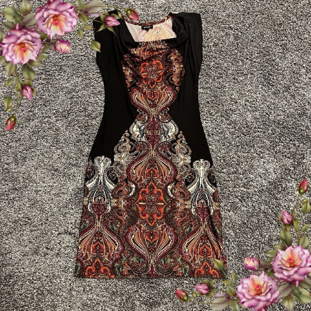 ‎Paisley print sleeveless dress